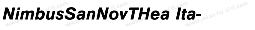 NimbusSanNovTHea Ita字体转换